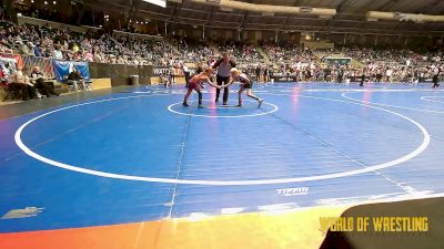 75 lbs Round Of 16 - Lucas Saavedra, WolfPack Wrestling Academy vs Creed Rolan, Unattached