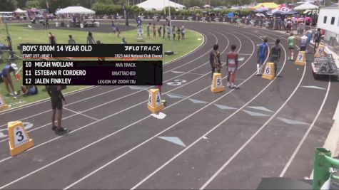 Youth Boys' 800m, Finals 1 - Age 14