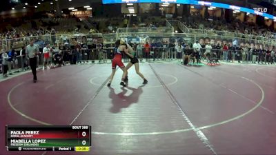 100 lbs 7th Place Match - Miabella Lopez, Freedom (Orlando) vs Paola Perez, Doral Academy