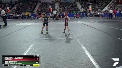 55 lbs Cons. Semi - Brecken Lawrenz, Herington vs Geo Burney, Rhodes Supreme Avengers