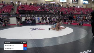 80 kg Rnd Of 64 - Daniel Patrick, Roseburg Mat Club /Umpqua Valley Wrestling Associaction vs Ashton Lassig, Temecula Valley High School Wrestling