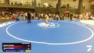 132 lbs Quarterfinal - Gavin Rangel, OR vs David Daniels, CA