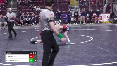 107 lbs Consy Rd I - Gaige Sholly, Huntingdon Area vs Angelo Lomonte, Reynolds