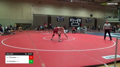 165 lbs Rr Rnd 3 - Jeremy Thomas, Oklahoma vs Nick Kiussis, West Virginia