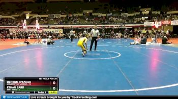 157 lbs Finals (2 Team) - Denton Spencer, University Of Virginia vs Ethan Barr, Kent State