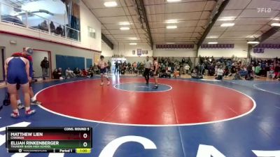 144 lbs Cons. Round 5 - Elijah Rinkenberger, Thunder Basin High School vs Matthew Lien, Chadron