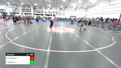 64 lbs Round Of 32 - Beckett Tremblay, Litchfield vs Callen Welsh, Bridgewater-Raynham