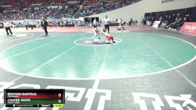 5A-113 lbs Cons. Round 1 - Brayden Bartrug, Centennial vs Cooper White, Eagle Point