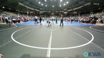 37 lbs Semifinal - Charlie Kane, Barnsdall Youth Wrestling vs Piper Norrell, Tuttle Wrestling