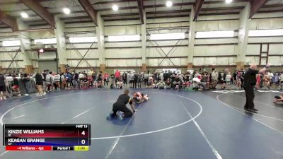 112 lbs Quarterfinal - Kinzie Williams, ID vs Keagan Grange, UT