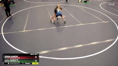 87 lbs Cons. Semi - Jonah Karow, MN Elite Wrestling Club vs Luca Mariotti, MN Elite Wrestling Club