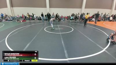 74 lbs Quarterfinal - Wylie Barstow, Stephenville Wrestling Club vs Liam Fraser, High Ground Wrestling