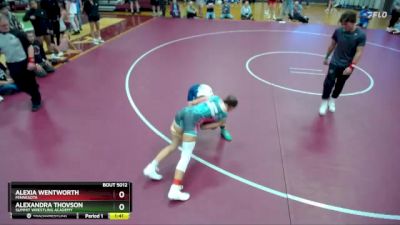 119 lbs Semifinal - Alexandra Thovson, Summit Wrestling Academy vs Alexia Wentworth, Minnesota