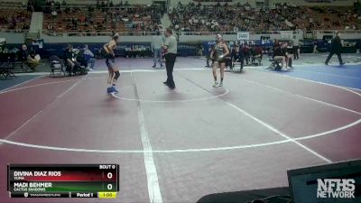 100 lbs Cons. Round 4 - Madi Behmer, Cactus Shadows vs Divina Diaz Rios, Yuma