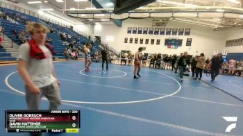 220 lbs 3rd Place Match - Oliver Gorsuch, Moorcroft Mat Masters Wrestling Club vs Davin Mattimoe, Team Braves Wrestling Club