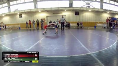 59 lbs Cons. Round 6 - Ryder Dowty, Indian Creek Wrestling Club vs Grant Conley, Hammer Down Academy