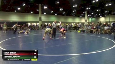 125 lbs Round 1 (6 Team) - Mariaha Benedict, Iowa Despicables vs Maya Garcia, Charlie`s Angels-WV