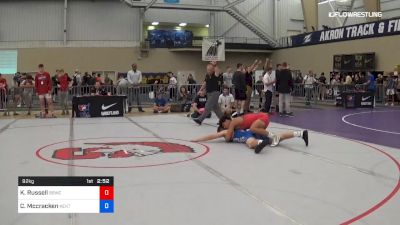 92 kg 5th Place - Kaden Russell, Blue Blood Wrestling Club vs Colin Mccracken, Kent State