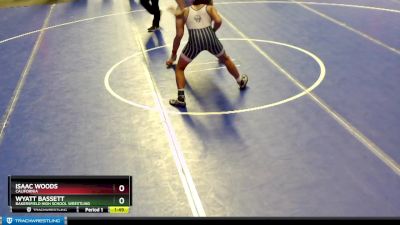 145 lbs Quarterfinal - Isaac Woods, California vs Wyatt Bassett, Bakersfield High School Wrestling