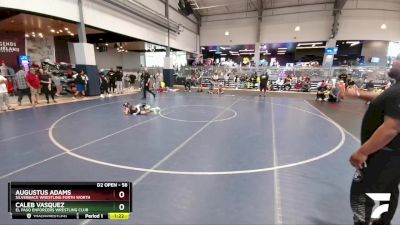 58 lbs Quarterfinal - Caleb Vasquez, El Paso Enforcers Wrestling Club vs Augustus Adams, Silverback Wrestling Forth Worth