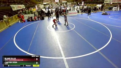 86 lbs Champ. Round 2 - Carter Sosa, LAWC vs Blake Ellis, Hemet Youth Wrestling Club