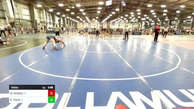 185 lbs Round Of 16 - Ashten Hubbs, WY vs Emma Ford, CA