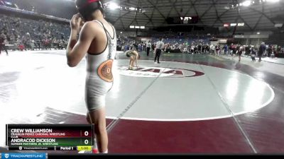 106 lbs 5th Place Match - Andracod Dickson, Sumner Panthers Jr. Wrestling vs Crew Williamson, Franklin Pierce Cardinal Wrestling Club