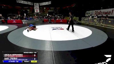 110 lbs Cons. Semi - Arcelia Hernandez, Beat The Streets - Los Angeles vs Daisy Trimble, Down River Freestyle Wrestling Club