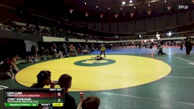 48 lbs Champ. Round 2 - Cody Kohlman, Williamsburg Wrestling Club vs Levi Luke, Poquoson Athletic Association