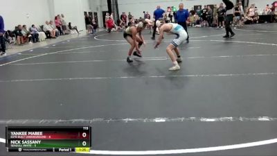 113 lbs Semis (4 Team) - Yankee Mabee, Este Built Underground vs Nick Sassany, Seagull White