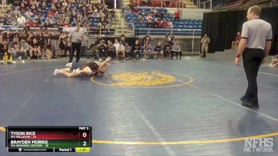 152 lbs Semis & 1st Wb (8 Team) - Tyson Rice, W1-Williston vs Brayden Morris, W3-Bismarck Century