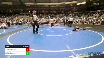 58 lbs Consi Of 8 #2 - Adrian Arteaga, Ponca City Wrestling vs Damen Macias, Berryhill Wrestling Club