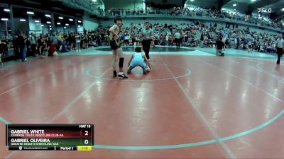 105 lbs Quarterfinal - Gabriel Oliveira, Greater Heights Wrestling-AAA vs Gabriel White, Cameron Youth Wrestling Club-AA