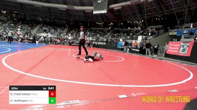 52 lbs Consi Of 16 #2 - Oakley Fredrickson, Wasatch Wrestling Club vs Henry Hoffmann, King Select