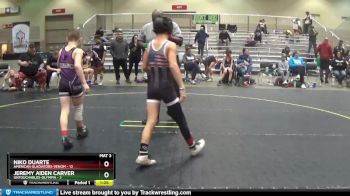 85 lbs Round 4 (6 Team) - Niko Duarte, American Gladiators-Venom vs Jeremy Aiden Carver, Untouchables-Olympia