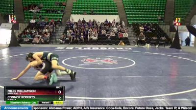 147 lbs Finals (2 Team) - Connor Roberts, Dora vs Miles Williamson, Ranburne