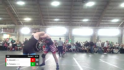 210 lbs Round 3 - Kevin Oswald, Mat Assassins vs Shane Falasca, Askren WA Black