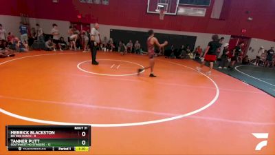 110 lbs Round 6 (8 Team) - Tanner Putt, Southwest MO Stingers vs Merrick Blackston, Big Dog Ranch