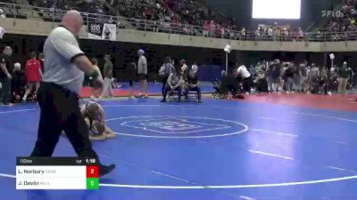 110 lbs Round Of 16 - Lukas Norbury, Harrisburg, PA vs Jamison Devlin, Mullica Hill, NJ