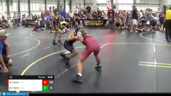 75 lbs Quarterfinals (8 Team) - Bryce Fiore, No Escape Wrestling Academy vs Abram Loya, Pomona Elite