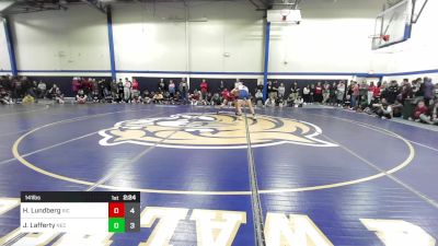 141 lbs Quarterfinal - Hunter Lundberg, Rhode Island College vs John Lafferty, New England College