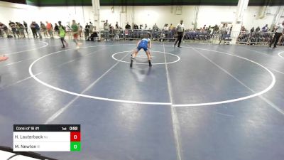 90 lbs Consi Of 16 #1 - Hayden Lauterback, NJ vs Michael Newton, RI