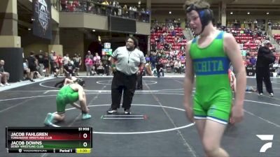 130 lbs Cons. Round 2 - Jacob Downs, Derby Wrestling Club vs Jacob Fahlgren, Tonganoxie Wrestling Club