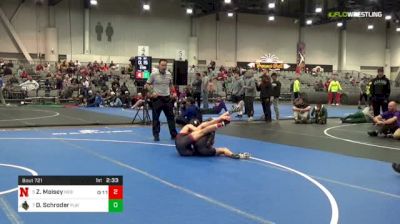 125 lbs 7th Place - Zeke Moisey, Nebraska vs Devin Schroder, Purdue