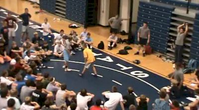 Matty OBlock demonstrating takedowns for Frank Molinaro