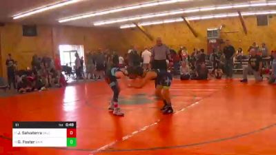 91 lbs Semifinal - Joshua Salvaterra, Dallas vs Gryphon Foster, Bainbridge