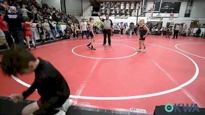 70 lbs Quarterfinal - Krew Dean, Coweta Tiger Wrestling vs Xander Montgomery, Skiatook Youth Wrestling 2022-23