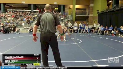 113 lbs Finals (8 Team) - Sawyer Hackbarth, Edmond North vs Beric Jordan, Stillwater