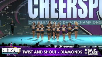 Twist & Shout - Tulsa - Diamonds [2019 XSmall Senior Coed 5 Day 1] CHEERSPORT Nationals: Friday Night Live