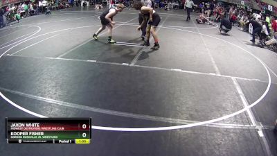 160 lbs Cons. Round 3 - Kooper Fisher, Gordon Rushville Jr. Wrestling vs Jaxon White, Midwest Destroyers Wrestling Club